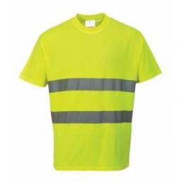 Reflexní oblečení tičko Cotton Comfort T-Shirt žluté