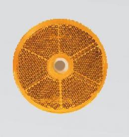 Odrazka kulatá o 60 mm oranžová