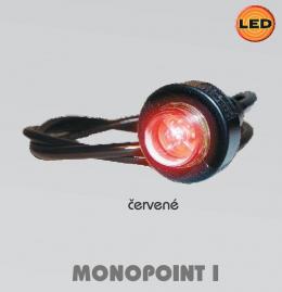 Světlo obrysové červené LED 24V 0,85W Monopoint