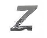 Znak písmeno "Z" samolepící 3D PLASTIC chromovaný