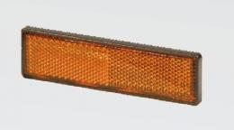 Odrazka obdélníková 122 x 32,5 mm oranžová