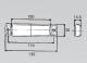 Světlo boční vymezovací LED 12 i 24 V, 130 x 32 mm, ploché