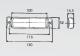 Světlo obrysové bílé LED 24V 12 i 24 V, 130 x 32 mm, ploché