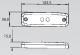 Světlo boční vymezovací LED 12 i 24 V, 123,5 x 38,2 mm