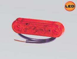 Světlo obrysové červené LED 12V 0,4W Pro-Slim