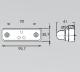 Světlo boční vymezovací LED 12V 95,7 x 30,7 PG jednotka