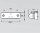 Světlo boční vymezovací LED 12V 95,7 x 30,7 PG jednotka