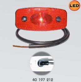 Světlo obrysové červené LED 12V 1W