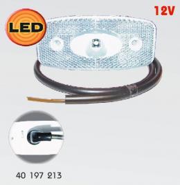 Světlo obrysové bílé LED 12V 1W