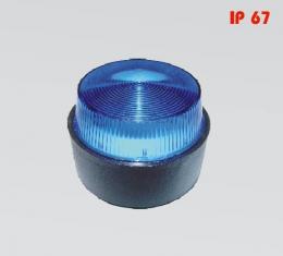 Výstražné světlo 10V - 30V modré