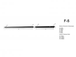 Lišty dveří Daewoo Tacuma van, 2000 ->, F5
