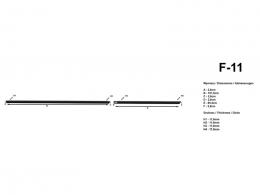 Lišty dveří VW Golf VII, 2011 ->, 5 dveří, F11