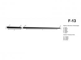 Lišty dveří Citroen C1, 2005 - 2010, 3 dveře, F13
