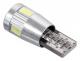 Žárovka LED 12 V T10 6 SMD s rezistorem CAN-BUS ready bílá