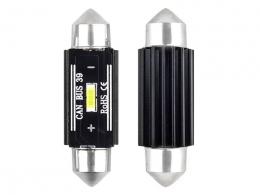 Žárovka LED 12 i 24V 1xSMD sufit bílá délky 39 mm, CAN-BUS