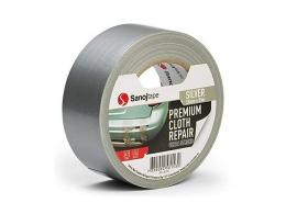 Opravná páska stříbrná s textilním podkladem extra pevná 50mm x 25m