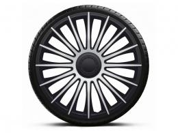 Kryty kol 17" AUSTIN SILVER BLACK sada 4 kusy