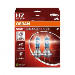 Autožárovka 12V H7 +150%, Night Breaker Laser, Duo box